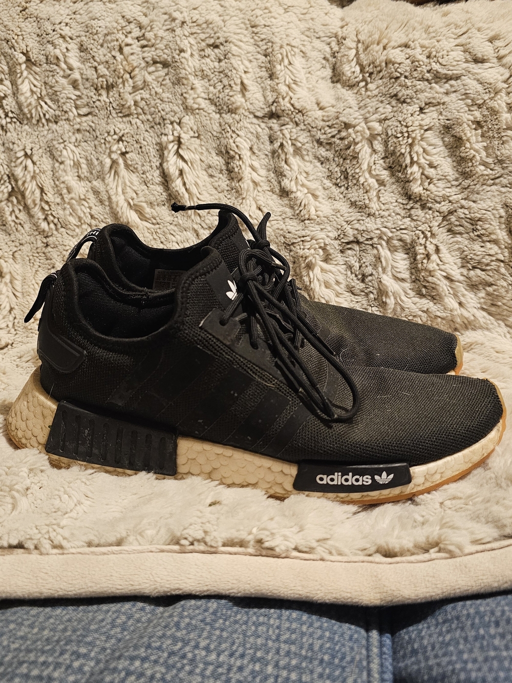 adidas Men's Black NMD R1 Sneakers